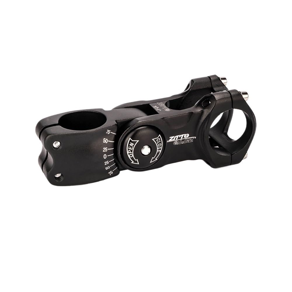 JIASHUNHE Bike Stem Bicycle Stem 70 Riser 90mm 110 Mm* 31.8mm Adjustable For .8/25.4mm Handlebar Road City Bike 28.6mm Fork(31.8x90mm Black)