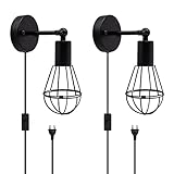 lamparas apliques industrial Materiales de alta calidad ➤ Las lámparas de pared de estilo vintage utilizan metal negro mate y alambre de cobre recubierto de cuero de alta calidad de doble capa, que tiene una mayor conductividad y un mejor efecto de ahorro de energía que el alambre de aluminio común, estructura estable, resistencia al impacto, resistencia a la corrosión y no se oxida, uniforme Color, suave y duradero.