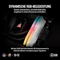 CORSAIR Vengeance RGB RS DDR5 32GB (2 x 16GB) Bis zu 6000MHz AMD Intel RAM – Ansicht 4