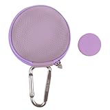 Case Star ® 3 in 1 Purple Earphone Handsfree Hard EVA Case Plus Round Earphone Organizer and Silver Carabiner With Case Star Cost-free Cell Phone Bag