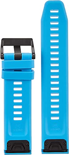 Image of Garmin QuickFit 22 Watch Band - Cyan Blue Silicone