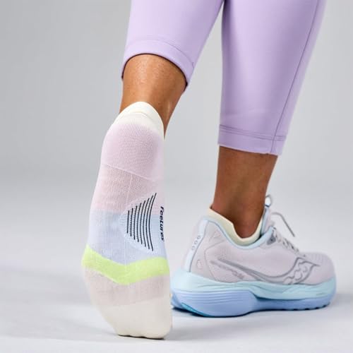 Image of Feetures Elite Light Cushion Mini Crew Sock - Sport Sock with Targeted Compression