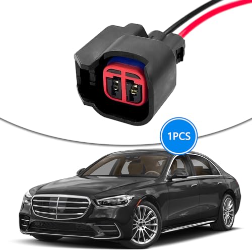 Hirificing 1PCS Fuel Injector Connector Wiring Harness, EV6 EV1 EV14 Injector Pigtail Plug Wire Harness Socket Plug-in Adapter Replacement Kit, Universal Standard Automotive Fuel Injector Pigtail - Thumbnail 5