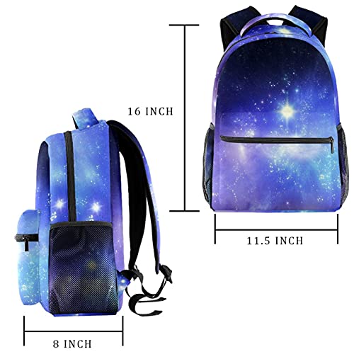Sac à dos imprimé ciel multicolore avec bretelles confortables unisexes - 2