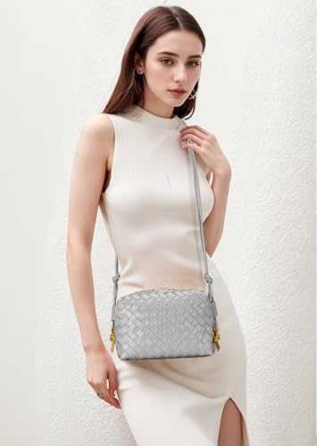 Crossbody Bags Woven Small Purses Shoulder Bag Leather Handbags for Women2