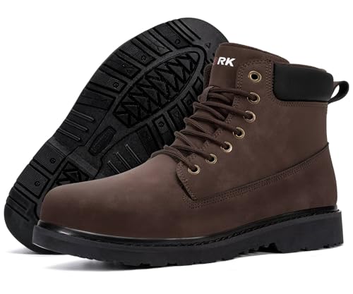 Image of LARNMERN Soft Toe Work Boots Men Waterproof Non Slip Lightweight Shoes | 6 Inch Leather Comfortable Durable Insulated Construction Hiking Tactical Motorcycle Chukka Dress Botas