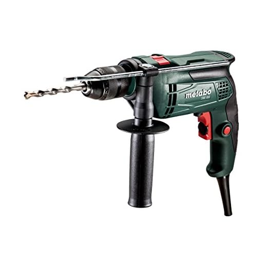 Metabo Schlagbohrmaschine SBE 650 (600671510) Kunststoffkoffer, W, 240 V, Schwarz, Grün, Rot, Size