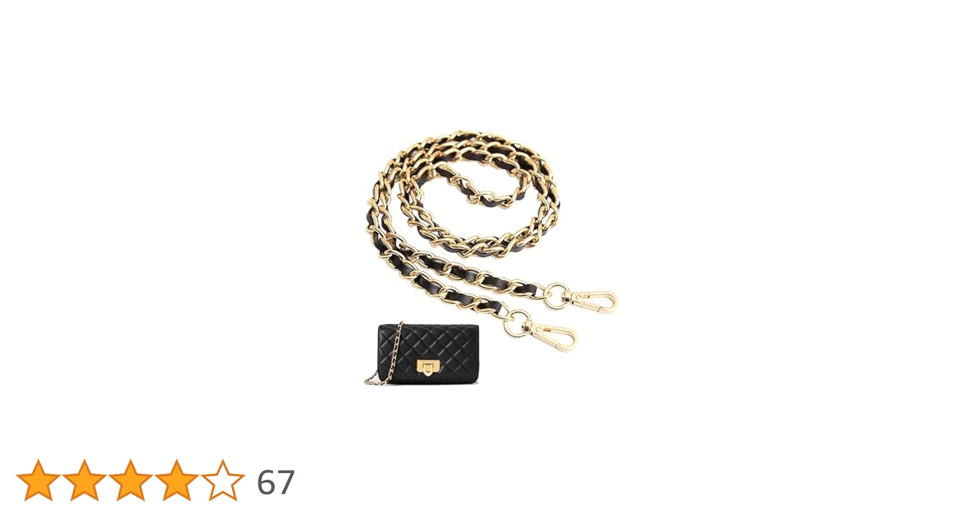 調整可能な黒と金のショルダーストラップ チェーン Amazon | [VEAGIA] ショルダースト ショルダーストラップ バッグ
