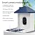 Smart Bird Feeder with Camera,AI Identify Species,Bird House with Solar Powered,Instant Arrival Alerts,2K HD Capture Video Live View,Gift for Birds Lover (Indigo Blue)