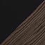 Black and Dark Walnut