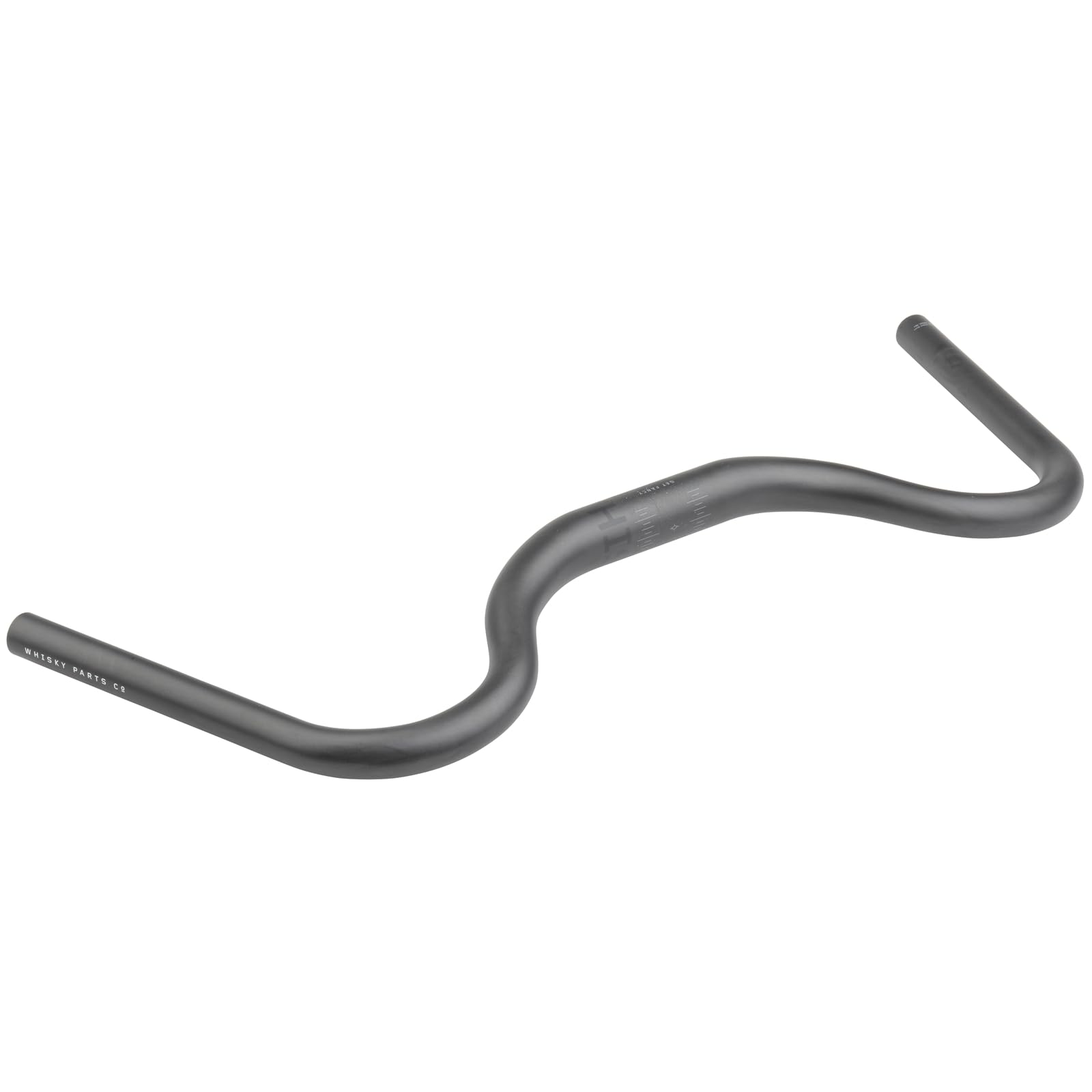 パーツ WHISKY winston carbon handlebar Whisky Winston Carbon Lenker, 31.8mm, 600x25mm, 73°/0°, matte