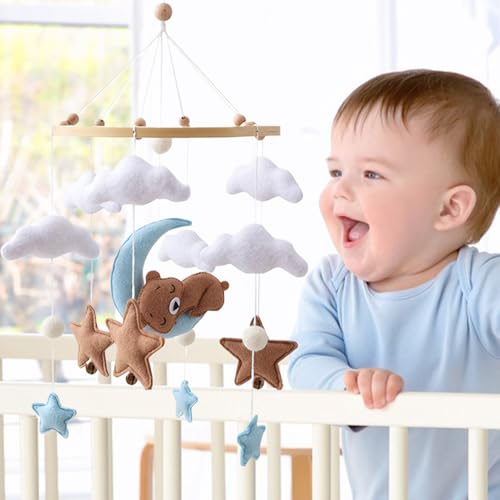 Mobile bébé en feutre pour lit, table à langer et poussette | Déco chambre - 7