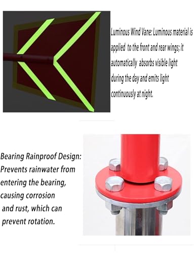 Girouette extérieure avec manche à air pour aérodrome privé