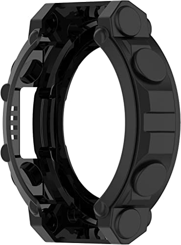 Image of M.G.R.J Soft TPU Scratch Resistant Rugged Bumper Case Cover for Amazfit T-Rex 2 (Flexible|Silicone|Black)