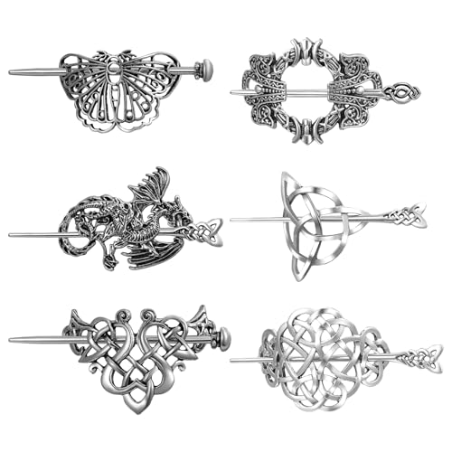Barrettes à cheveux Viking en métal pour sublimer vos coiffures de soirée et mariages