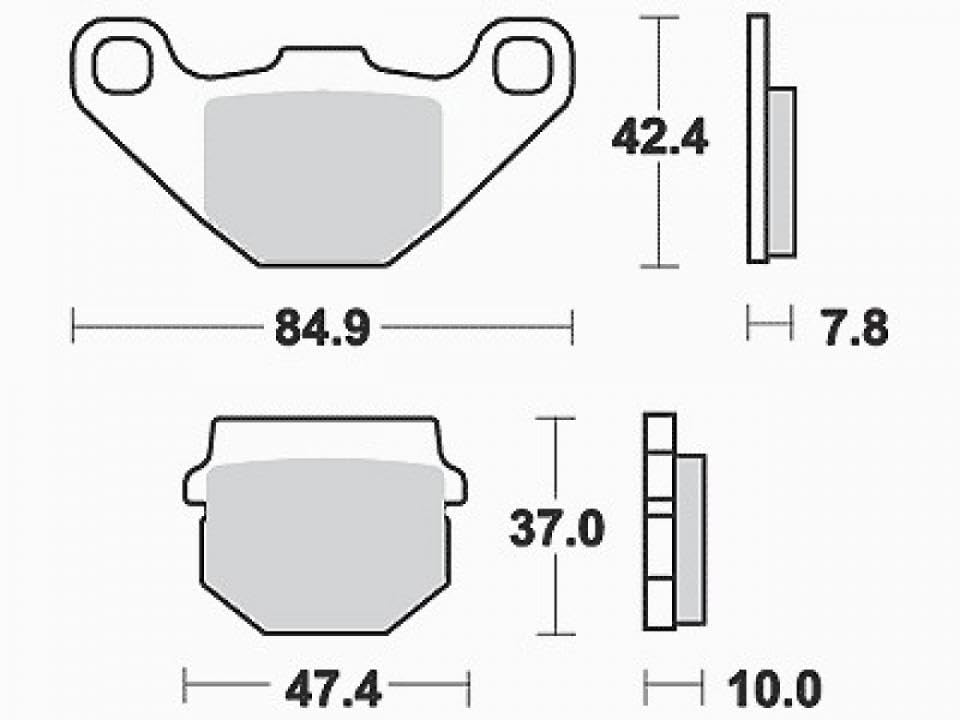 Pastilla de freno original para Derbi 50 Senda Sm Drd X-Treme Moto 2011 a 2016 FWD / REV A estrenar