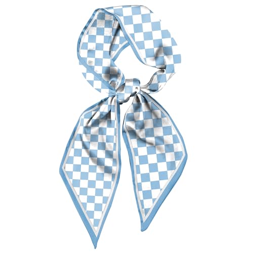 Scarf Silk Feeling Hair Head Long Neck Satin Fashion Scarfs for Bag Decoration Women Girls Cute Aesthetic 59 * 6.7”