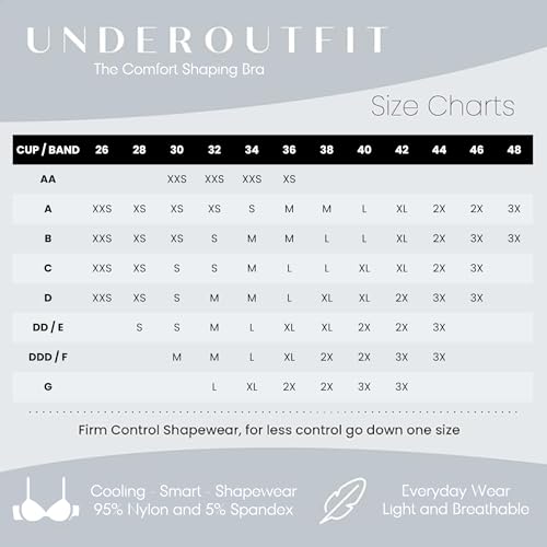 Underoutfit Wireless Compression Everyday Bras for Women - Small to Plus Sizes2