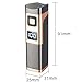 Portable Multifunctional Lighter Windproof Butane Lighter with Visible Butane Window for Camping Kitchens(Black)