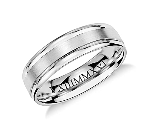 Personalized Silver Two Tone Ring Set Custom Engraved Free In Any Language - Silver Wedding Band Set - His & Hers Couple's Ring Set - Promise Rings - Ships from USA4