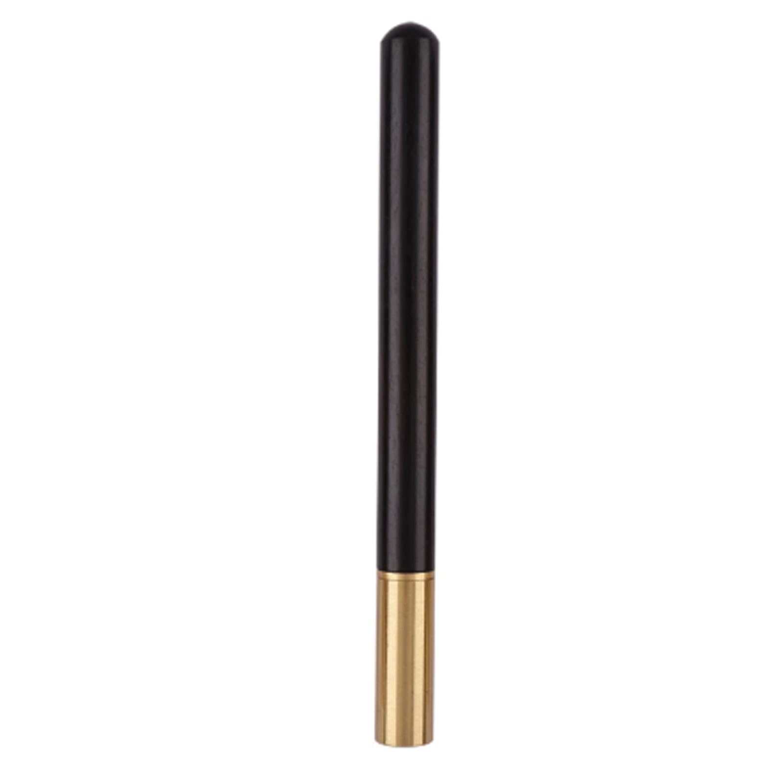 Penna gel con inchiostro gel, 2 pezzi, con tappo rotante in legno, 0,5 mm, penna da scrittura per diario, scrittura, penna da lavoro, 147 cm, inchiostro nero