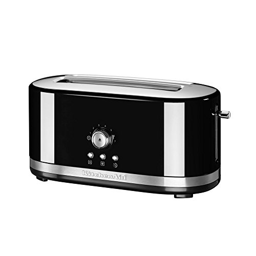 KitchenAid KMT4116OB 4 Slice Long Slot Toaster with High Lift Lever, Onyx Black