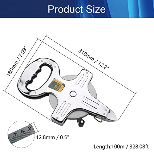 Cinta Métrica 100 m Acero Inoxidable Hegebeck miniatura 2