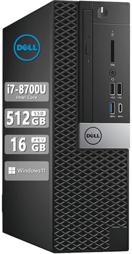 �y�����ςݕi�z �y��������e�ʃ�����16GB�zDELL �f�X�N�g�b�vPC 3060 SFF����8���� Core i7/4KHD�Ή�/SSD:512GB/Office 2019/Windows11/USB3.0/DVD/HDMI/DP/VGA/�����p�t�H�[�}