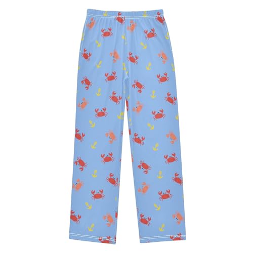 Cute Tiny Crabs Cute Pajama Pants, Soft Sleepwear Lounge Pants Pajama Pj Bottoms for 6-14 Years