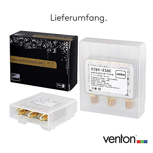 Interruttore Venton 2/1 DiseqC Interruttore HD 3D