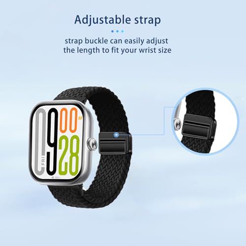 Correa de nylon trenzado para Xiaomi Redmi Watch 5 miniatura 6