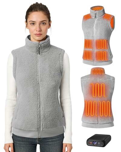 Gilet chauffant electrique femme pour le ski et le travail en extérieur Topdot