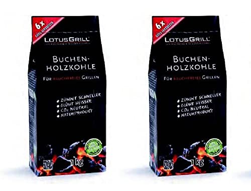 KIT Carbonella di Faggio Piccola 2x 1Kg Originale Lotus Grill