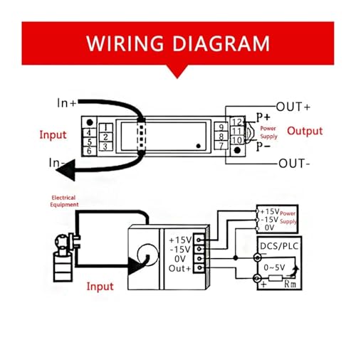 Sensor de corriente de alta fidelidad AC 0-50A y salida 4-20 mA 6