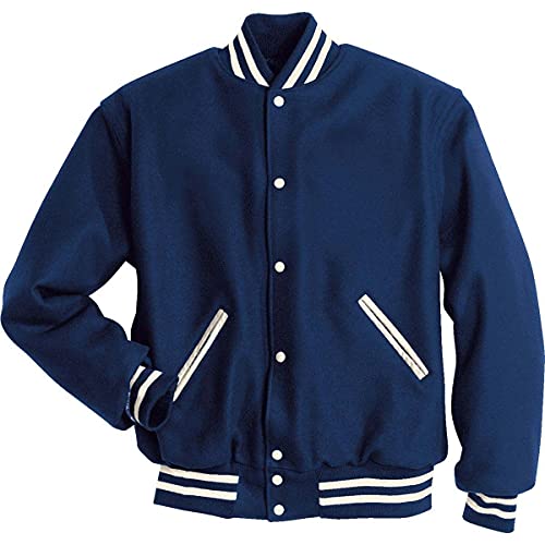 Holloway Letterman Jacket Xl Dark Royal/White