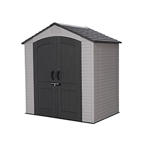 Lifetime 60057 outdoor storage shed 7 x 45  urban country home decor