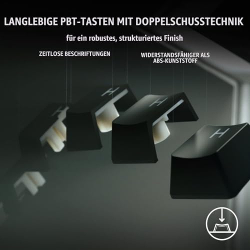 Razer Huntsman V2 Tenkeyless (violetter Schalter) - Optische Gaming-Tastatur ohne Ziffernblock (optische Schalter mit Sound… – Ansicht 3