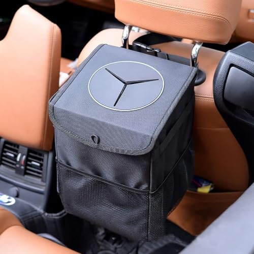 Bote de basura para coche papelera impermeable Ford Mustang 2024 lateral 5
