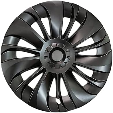 4pcs Model Y 19 Inch Blade Wheel Caps Compatible with Tesla Model Y Original Replacement Hub Cap Full Cover High Performance EV Car Hubcap ( Color : Gun Grey )