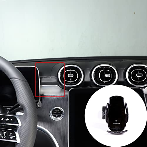 Soporte de teléfono con sujeción automática para Mercedes W205 W206 viajes largos sin cables