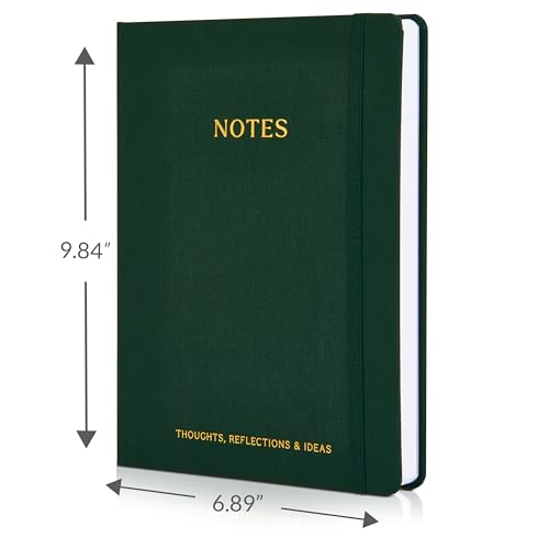 ZICOTO Cuaderno estético de tapa dura gruesa para mujer en formato B5, moderno cuaderno de tapa dura con rayas universitarias con 300 páginas, perfecto para escribir a diario y mantenerse organizado