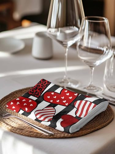 Servilletas de Tela Love Stripes Set x4 50.5x50.5 cm miniatura 5