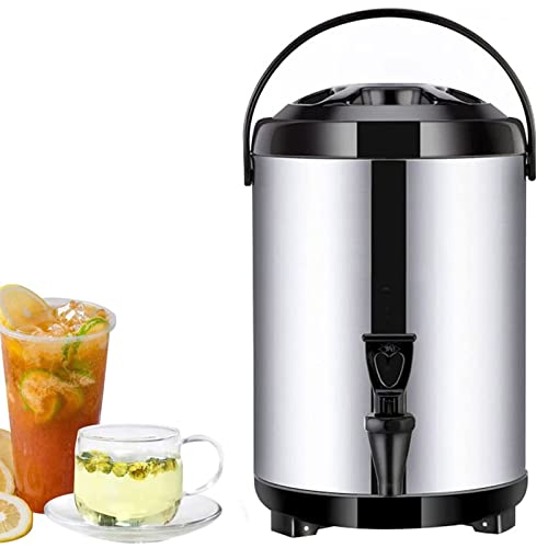 Baril Isolé en Acier Inoxydable de 12L : Distributeur d'Eau Chaude Haut de Gamme Noir