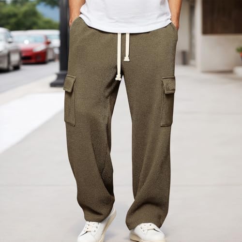 Jogging homme coupe droite et ample avec poches cargo - 2