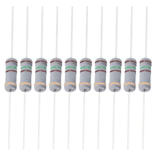 YOKIVE 50 Uds Carbón Película Resistencias, 2W 150 Ohm 5% Tolerancias Resistencia, Bueno para DIY Proyectos Electrónicos (banda 4 Colores, 2,46 x 0,19 Pulgadas)