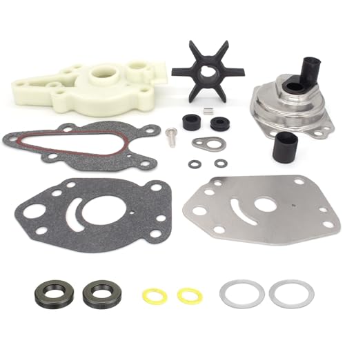 Image of QuickMarine 42040A5 Water Pump Impeller Repair Kit for Mercury Marine 6-15 HP Outboard Motors Replacement 46-42089A4 46-42089A5 Sierra 18-3149 Boat Engine
