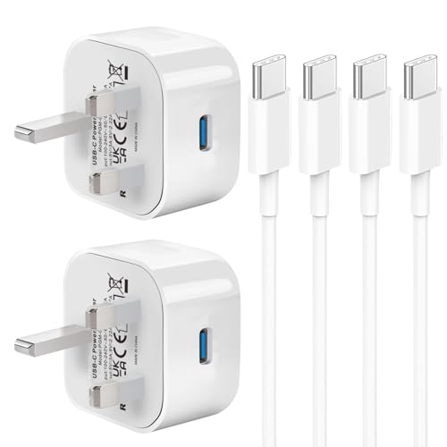 Samsung Charger,2 Pack USB Type C Charger Cable and Plug Fast Charge with 25W PPS Super Charging for Galaxy S25/S24/S23/S22/S21/S20 fe/A16/A15/A14/A13/A23/A06/A05S/A04S/A25/A33/A34/A35/A52/A53/A54/A55
