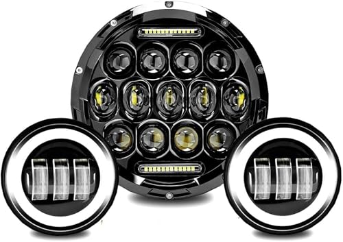 Phare LED 7 pouces pour moto pour remplacer l'éclairage d'origine Softail