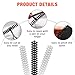 60 Pack Plastic Spiral Binding Coils Binding Comb Spine 3/8 2/5 1/2 5/8 Diameter Kit 30 Ring Comb Spiral 5:2 Pitch Black Binder Coil for Office Home School Notebook