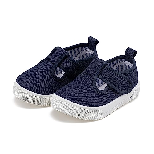 Fashion Canvas Toddler Baby Boy Girl Flat Shoes Canvas Shoes Baby Soft Sole Cotton Shoes with Adjustable Strap2